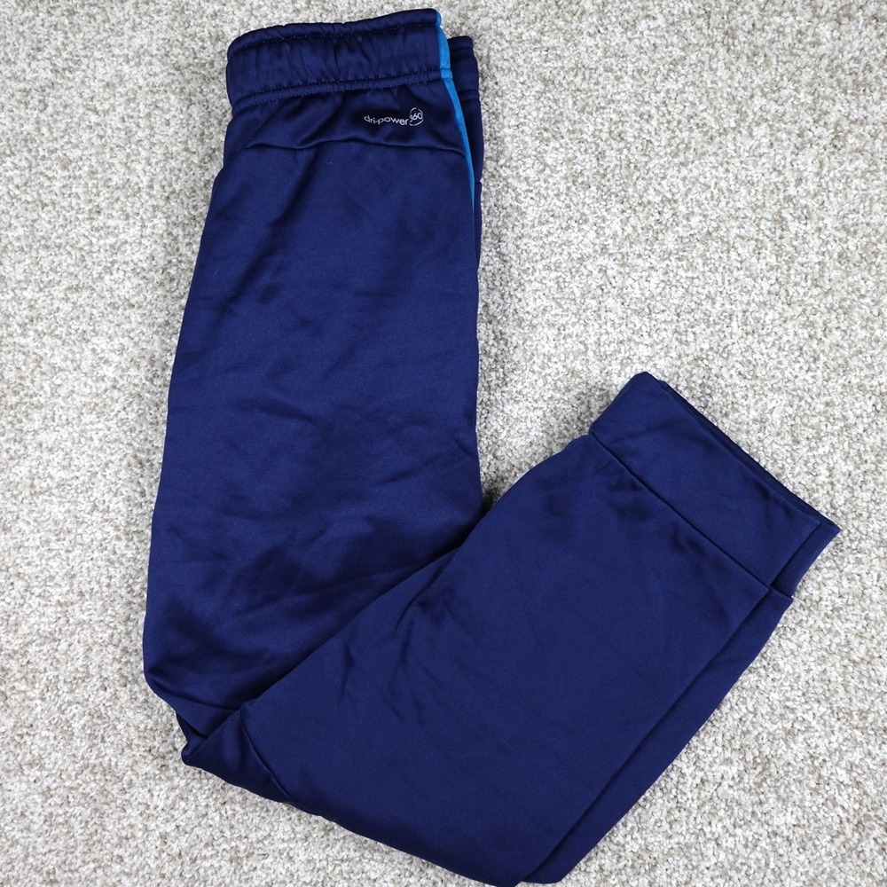 Russell Boys Dri-Power 360 Athletic Pants Navy Blue Joggers XL 14-16